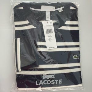 Men’s brand new striped Lacoste sweater